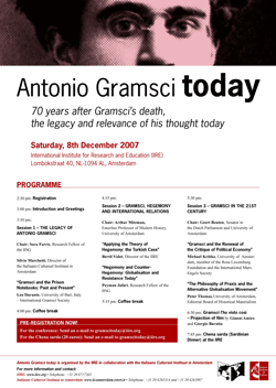 Gramsci conference plakat